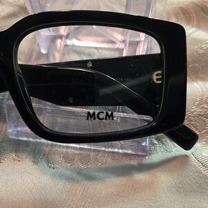 MCM Black Square Glasses Unisex w Pouch And Cloth